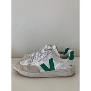 Veja V-12 mens Mesh Shoes SIZE 11.5 Green & White Sneakers